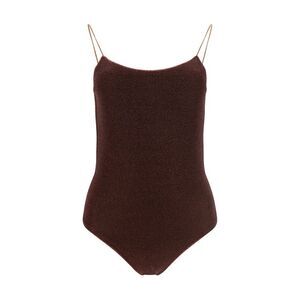 Oséree Brown Metal One-Piece Women's Swimsuit